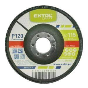 ZRUŠENO! Nahrazeno výrobkem 8803466 kotouč lamelový šikmý korundový, P120, O 115mm