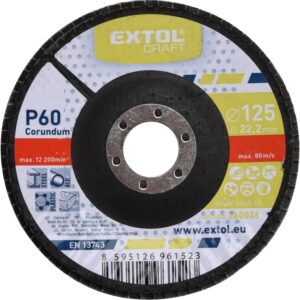 ZRUŠENO! Nahrazeno výrobkem 8803473 kotouč lamelový šikmý korundový, P60, O 125mm