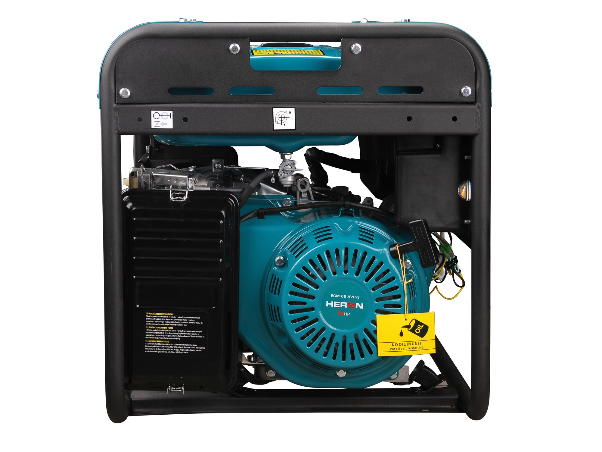 elektrocentrála benzínová 15HP/6,8kW (400V) 5,5kW (230V) - Obrázek 2