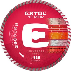 ZRUŠENO! Nahrazeno výrobkem 8803034 kotouč diamantový řezný, turbo - suché i mokré řezání, O 180x22,2x2,5mm