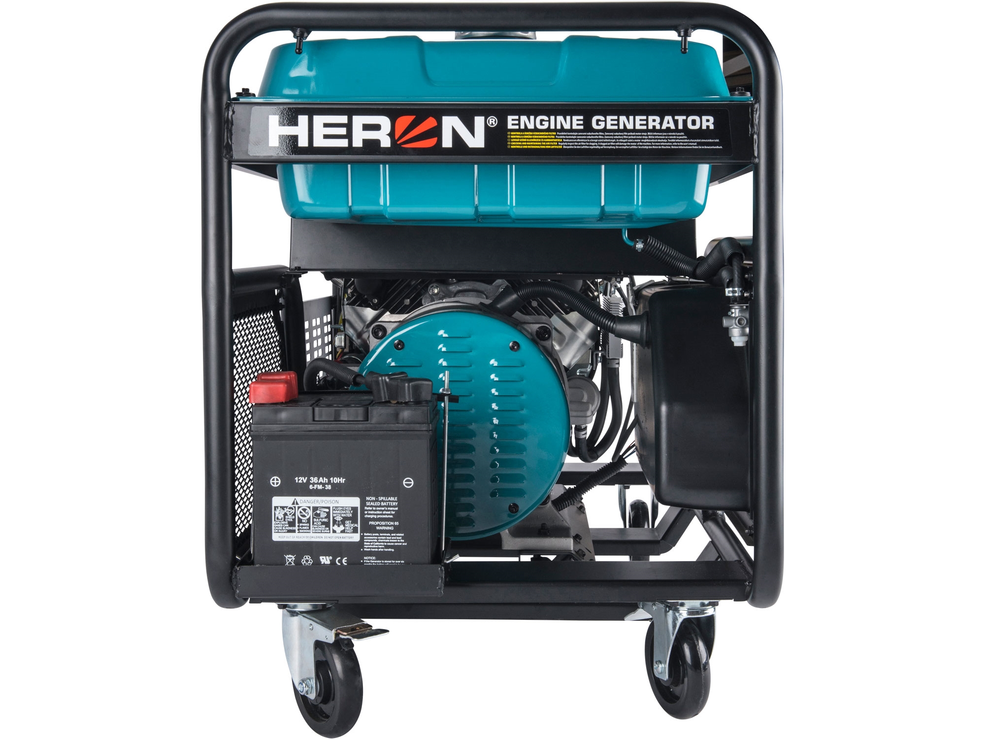 ZRUŠENO! Nahrazeno výrobkem 8896431 elektrocentrála benzínová 22HP/11kW/13,5kVA (400V), 11kW (230V), podvozek - Obrázek 3