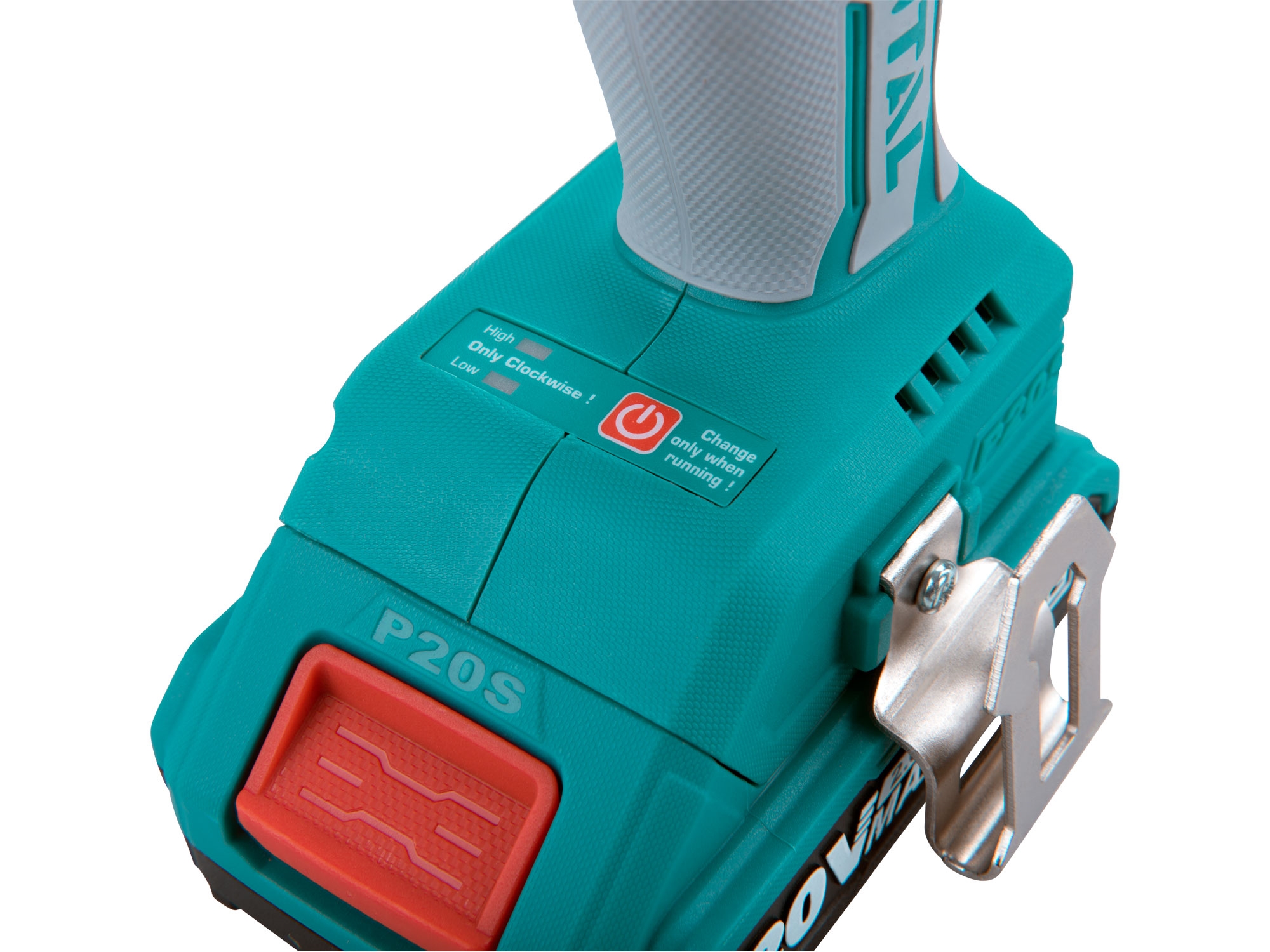 utahovák rázový AKU 1/2", brushless, 20V Li-ion (2x), 2000mAh, industrial - Obrázek 3