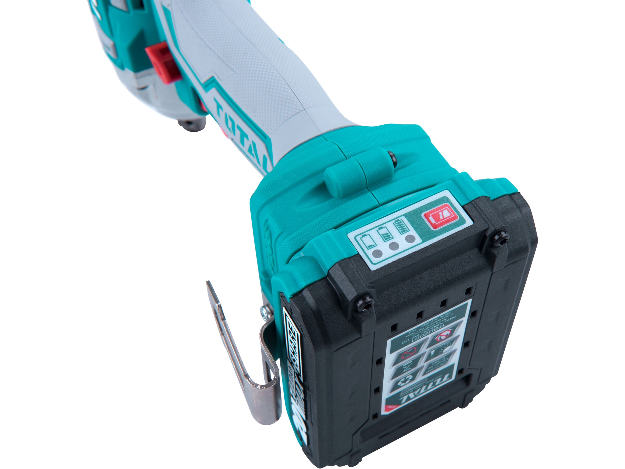 utahovák rázový AKU 1/2", brushless, 20V Li-ion (2x), 2000mAh, industrial - Obrázek 4