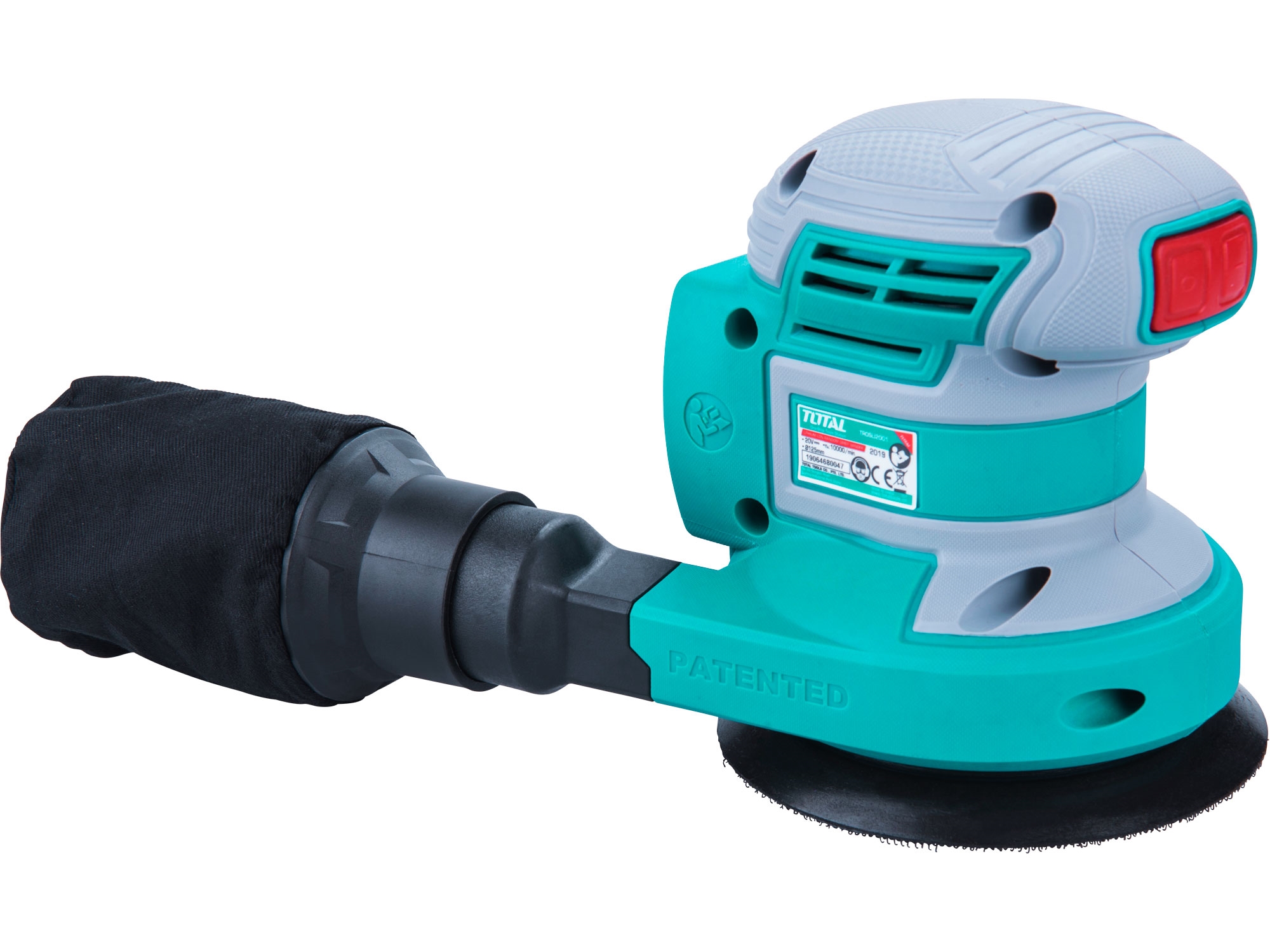 bruska excentrická AKU, 125mm, 20V Li-ion, 2000mAh, bez baterie a nabíječky, industrial - Obrázek 3