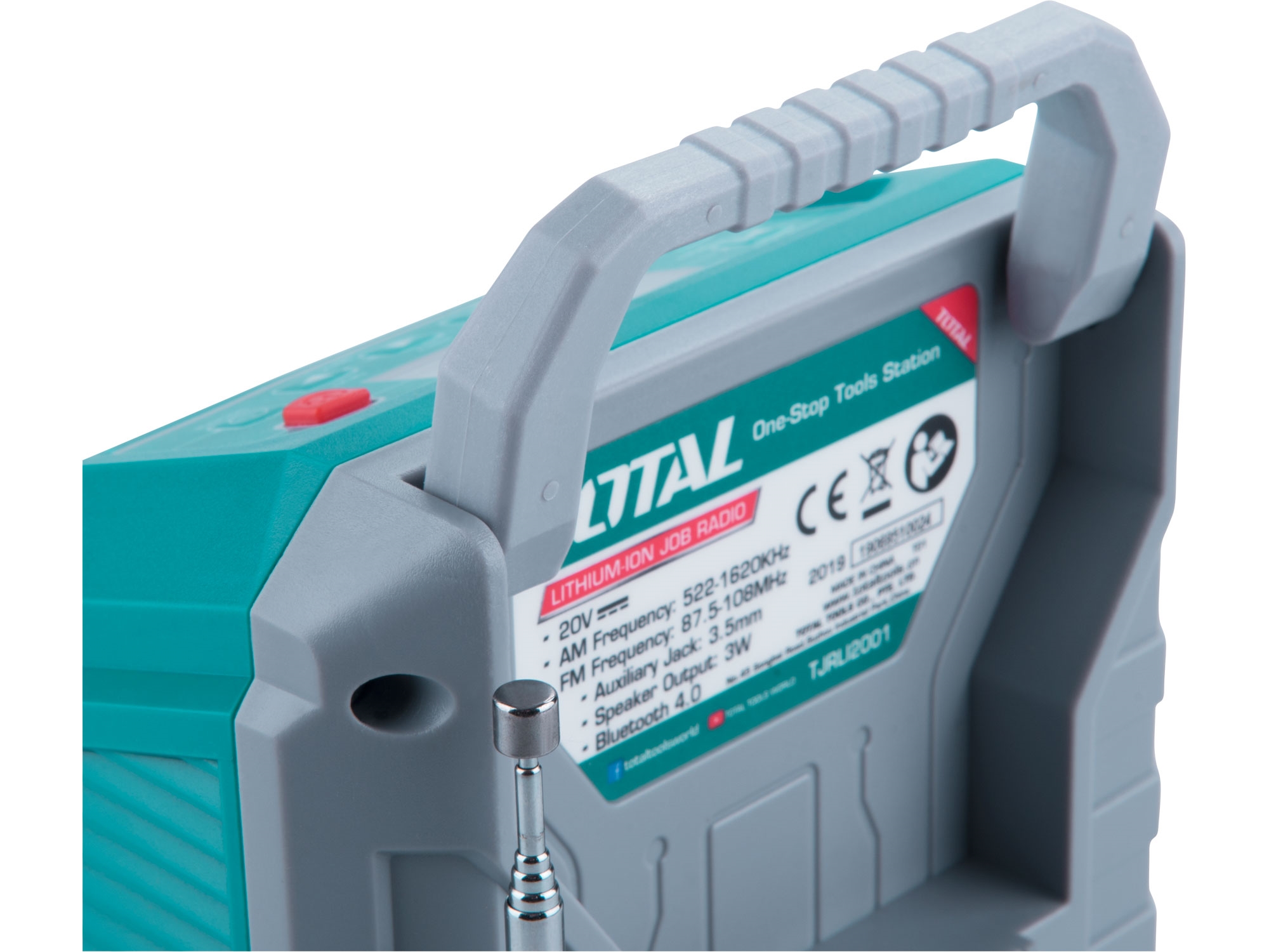 rádio AKU, 20V Li-ion, 2000mAh, bez baterie a nabíječky, industrial - Obrázek 4