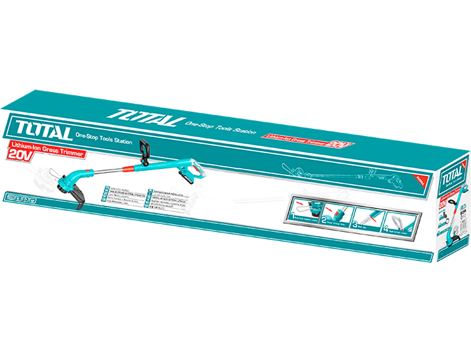 Sekačka strunová AKU, 20V Li-ion, 2000mAh, 1ks baterie a 1ks nabíječky - Obrázek 5