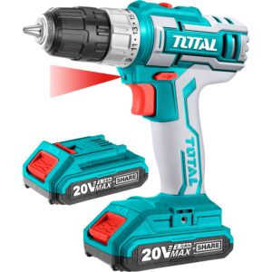 Vrtací šroubovák AKU, 20V Li-ion (2x), 2000mAh