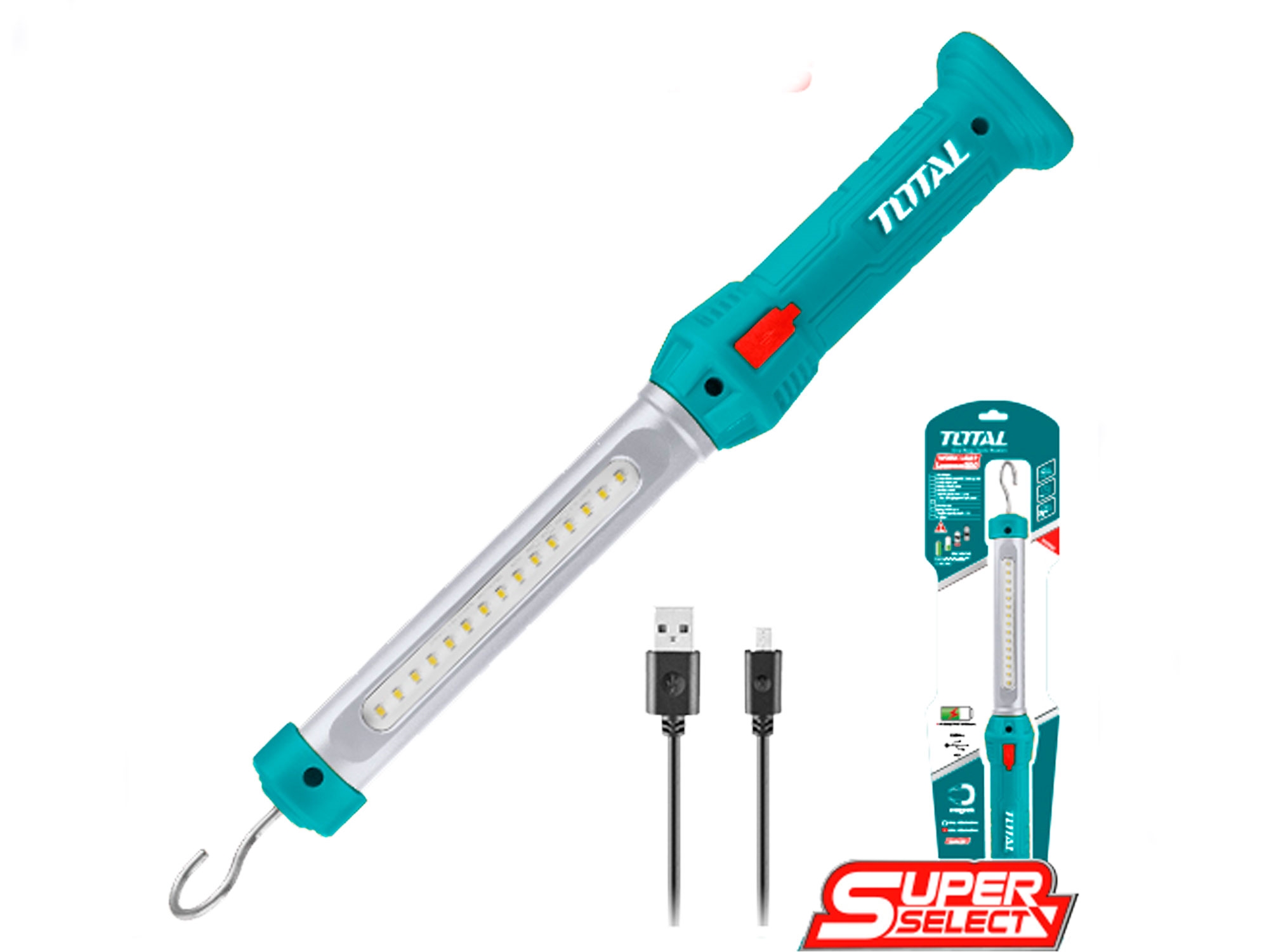 Světlo pracovní, 300lm, USB nabíjení - Obrázek 2