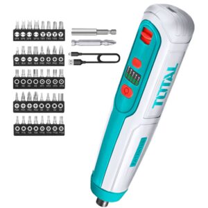 Šroubovák AKU mini, 4V, USB nabíjení, sada bitů