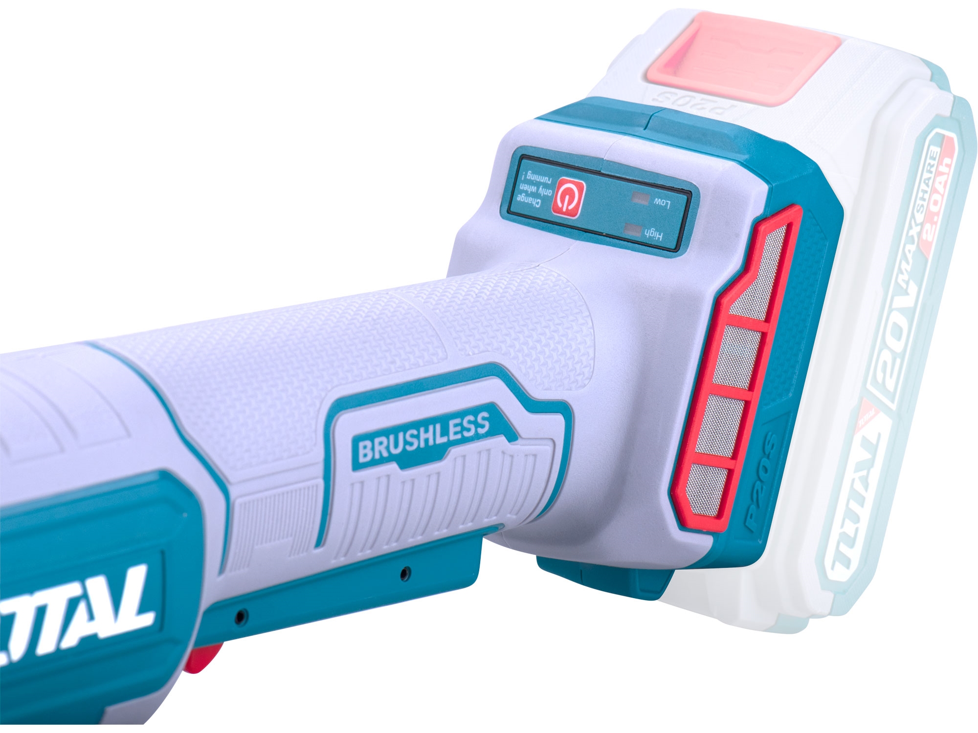Bruska úhlová AKU, 115mm, brushless, 20V Li-ion, bez baterie a nabíječky - Obrázek 5