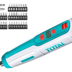 Šroubovák AKU mini, 4V, USB nabíjení, se sadou bitů, neobsahuje USB kabel
