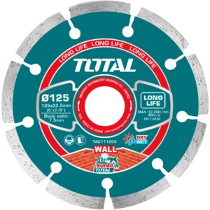 Kotouč diamantový řezný segmentový, Fast cut, suché i mokré řezání, 125mm, industrial
