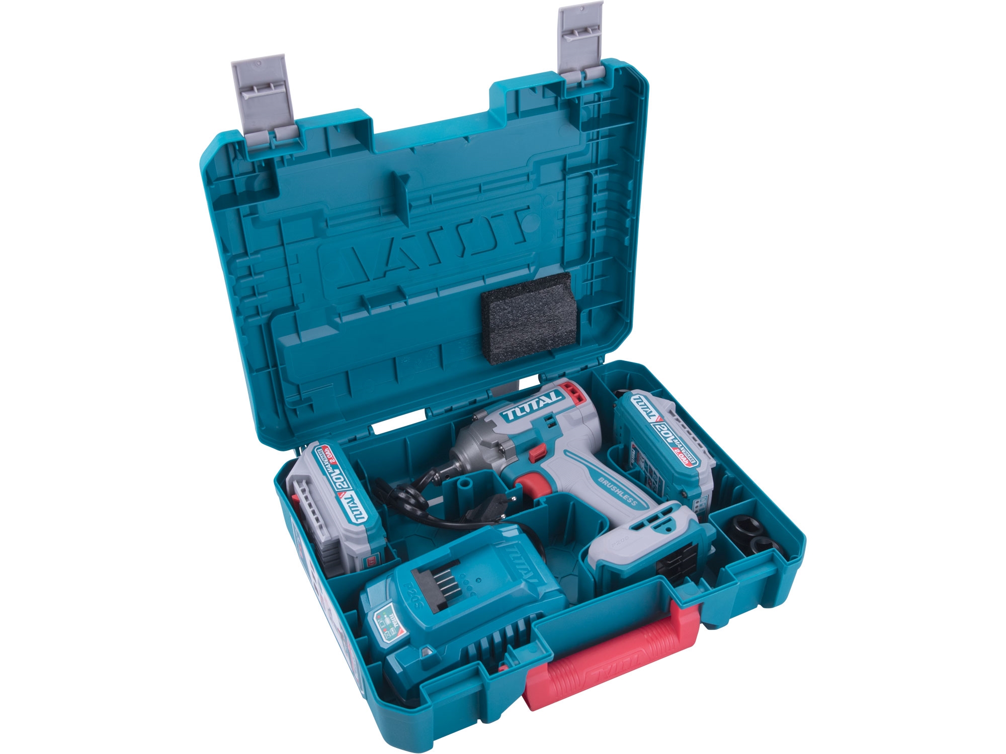 Utahovák rázový AKU 1/2", brushless, 400Nm, 20 V Li-ion (2x), industrial - Obrázek 4