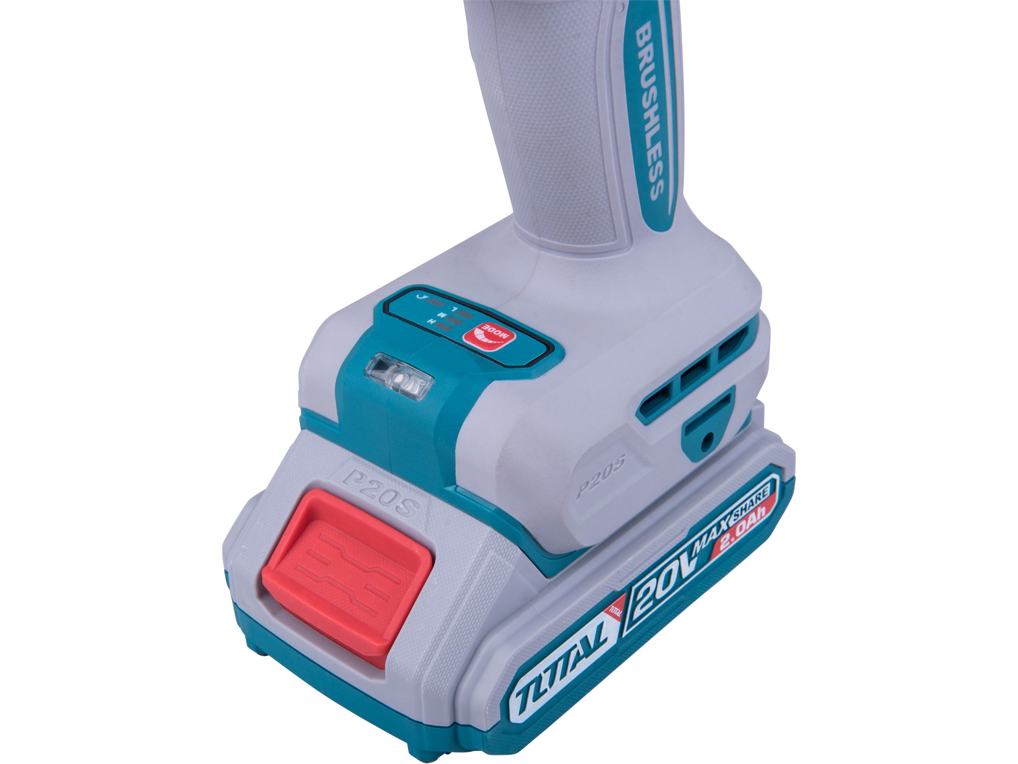 Utahovák rázový AKU 1/2", brushless, 400Nm, 20 V Li-ion (2x), industrial - Obrázek 8