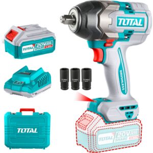 Utahovák rázový AKU 1/2", brushless, 850Nm, 20 V Li-ion 4000mAh (2x), industrial