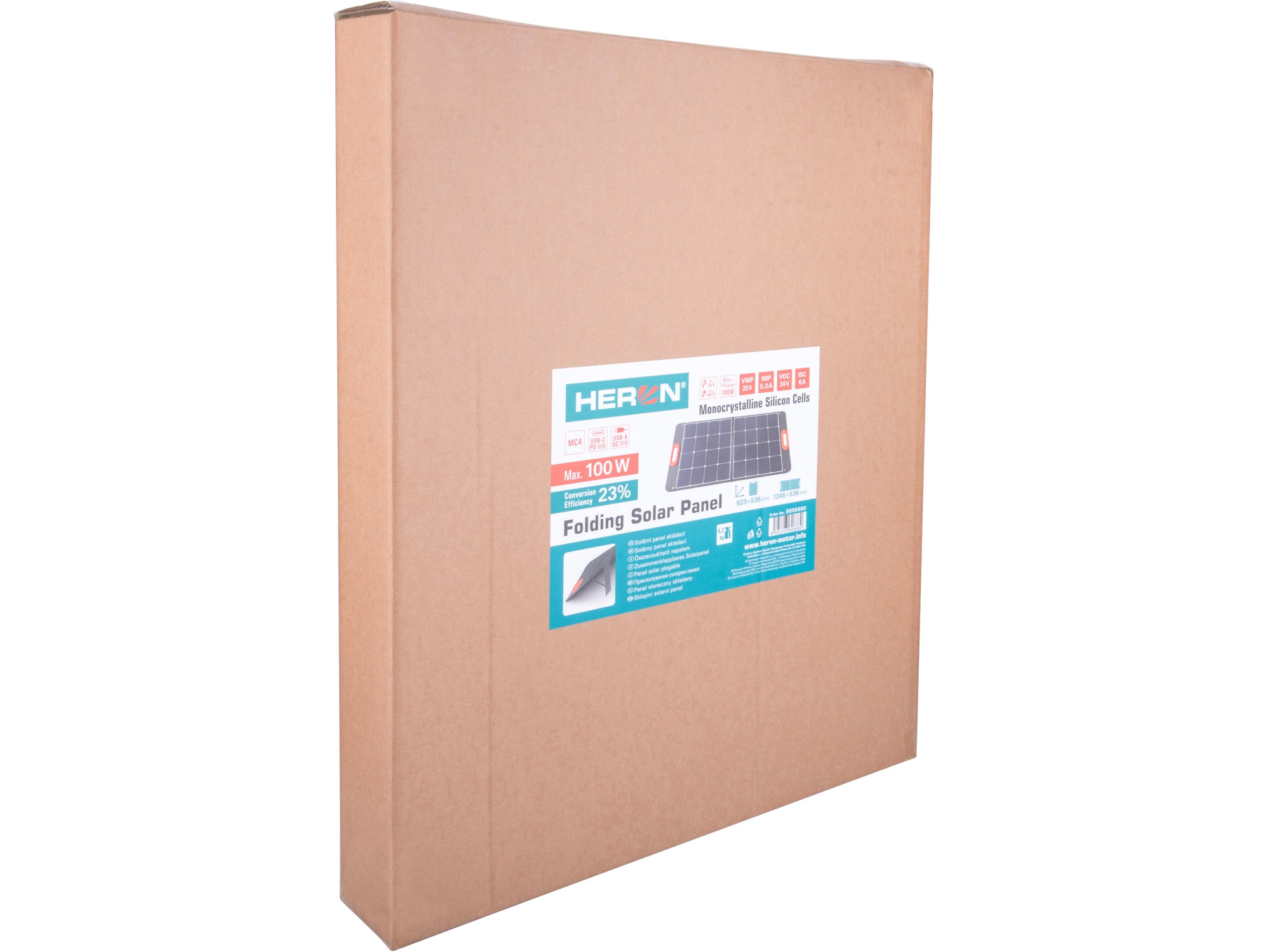 panel solární nabíjecí, skládací, MC4, USB, 100W - Obrázek 12