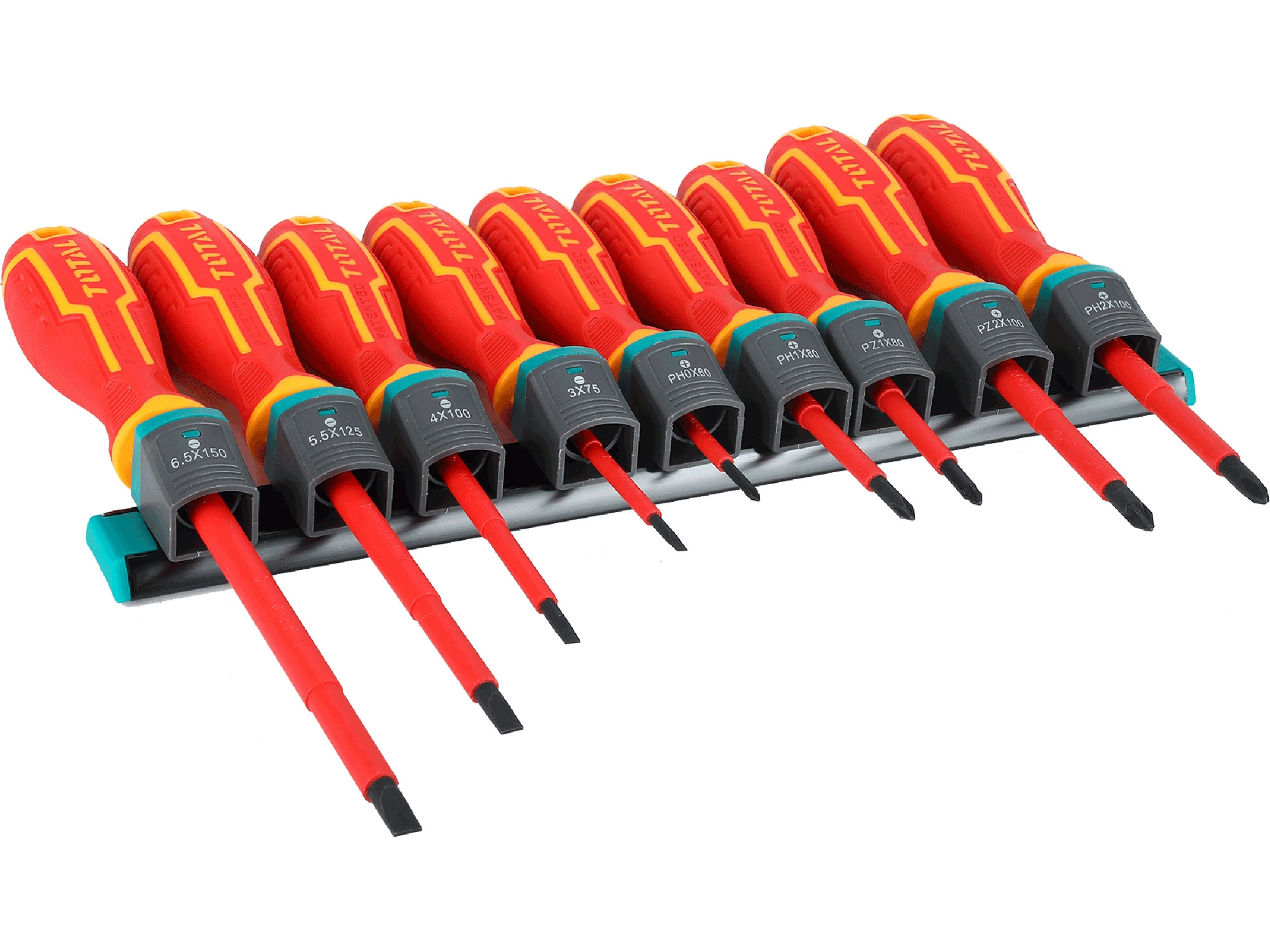 Šroubováky elektrikářské 1000V, VDE, sada 9ks, industrial - Obrázek 6