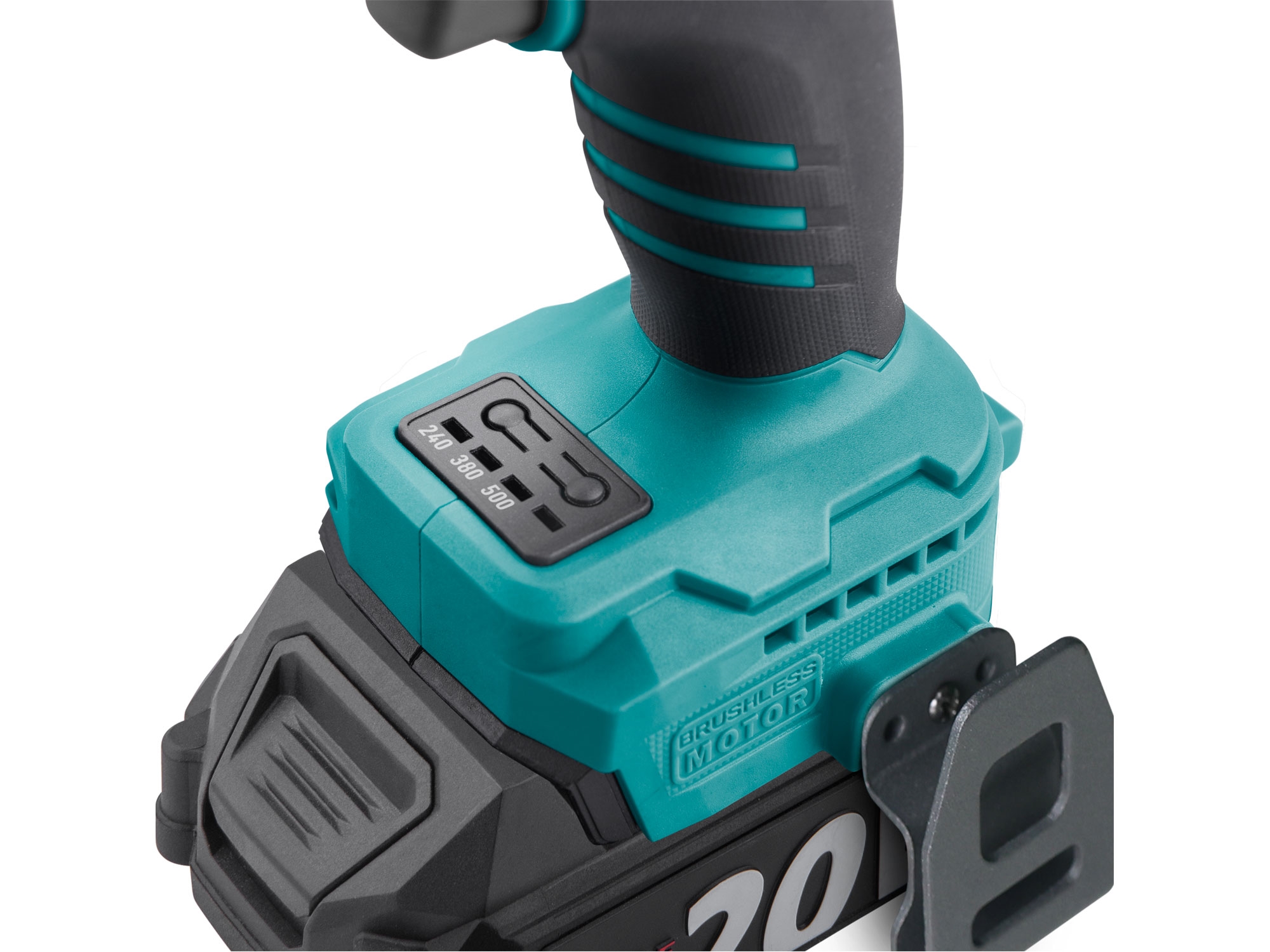 utahovák rázový 1/2" aku SHARE20V, 500Nm, BRUSHLESS, 2Ah - Obrázek 9