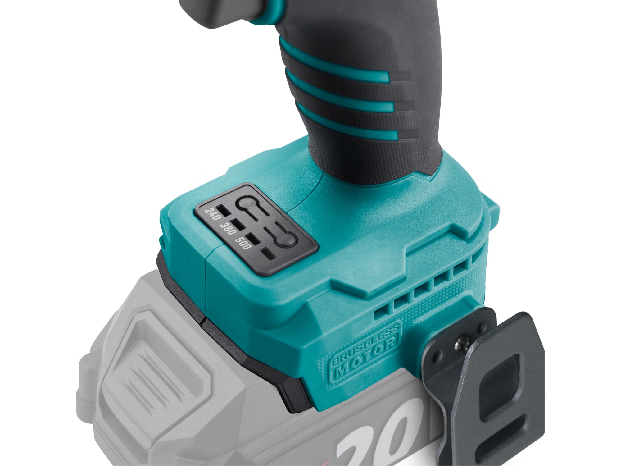 utahovák rázový 1/2" aku SHARE20V, 500Nm, BRUSHLESS, bez baterie a nabíječky - Obrázek 8