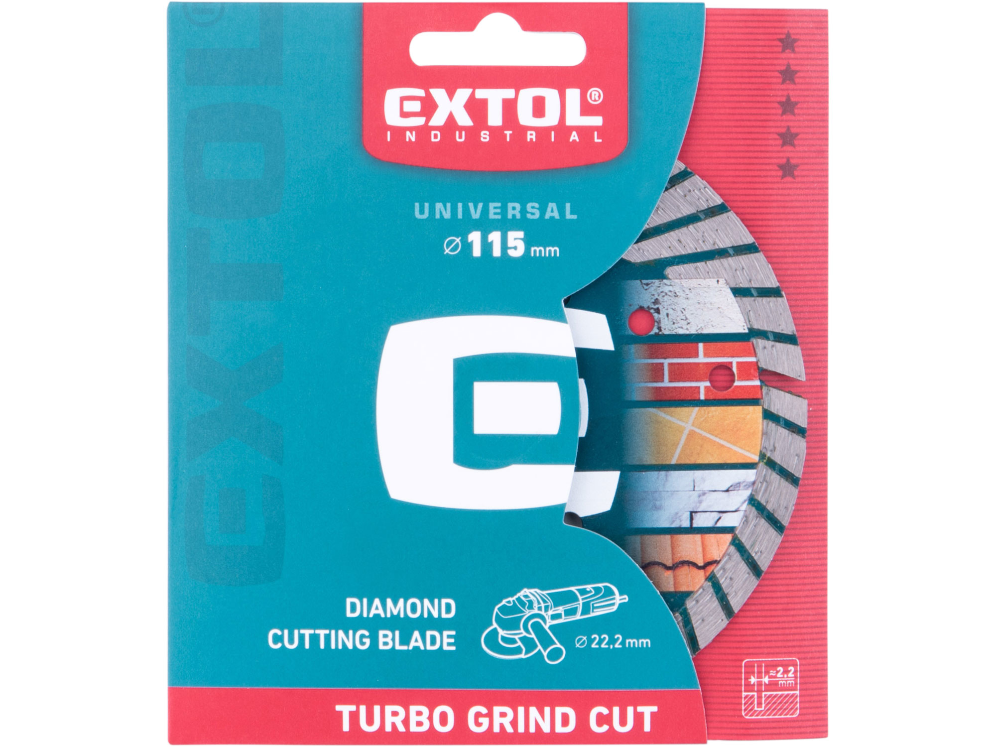 kotouč diamantový řezný, turbo Grind Cut, suché i mokré řezání, O 115x22,2x2,2mm - Obrázek 2