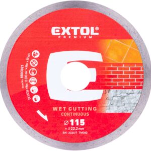 kotouč diamantový řezný celoobv. EXTRA tenký - mokré řezání, O 115x22,2x1,1mm