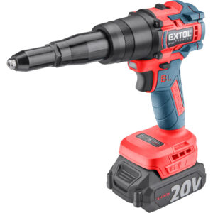 pistole nýtovací aku SHARE20V, BRUSHLESS, 2Ah