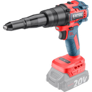 pistole nýtovací aku SHARE20V, BRUSHLESS, bez baterie a nabíječky