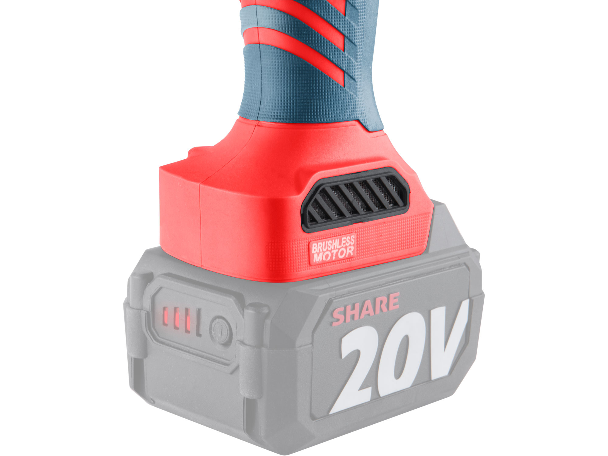 bruska úhlová aku SHARE20V, 125mm, BRUSHLESS, bez baterie a nabíječky - Obrázek 6