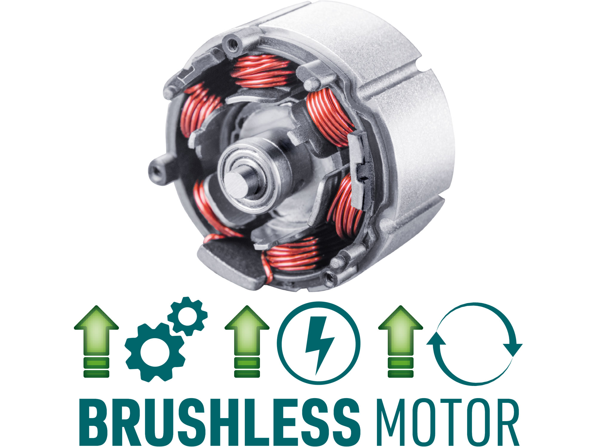 vrtací šroubovák aku, BRUSHLESS, 16V Li-ion, 2×2Ah - Obrázek 3
