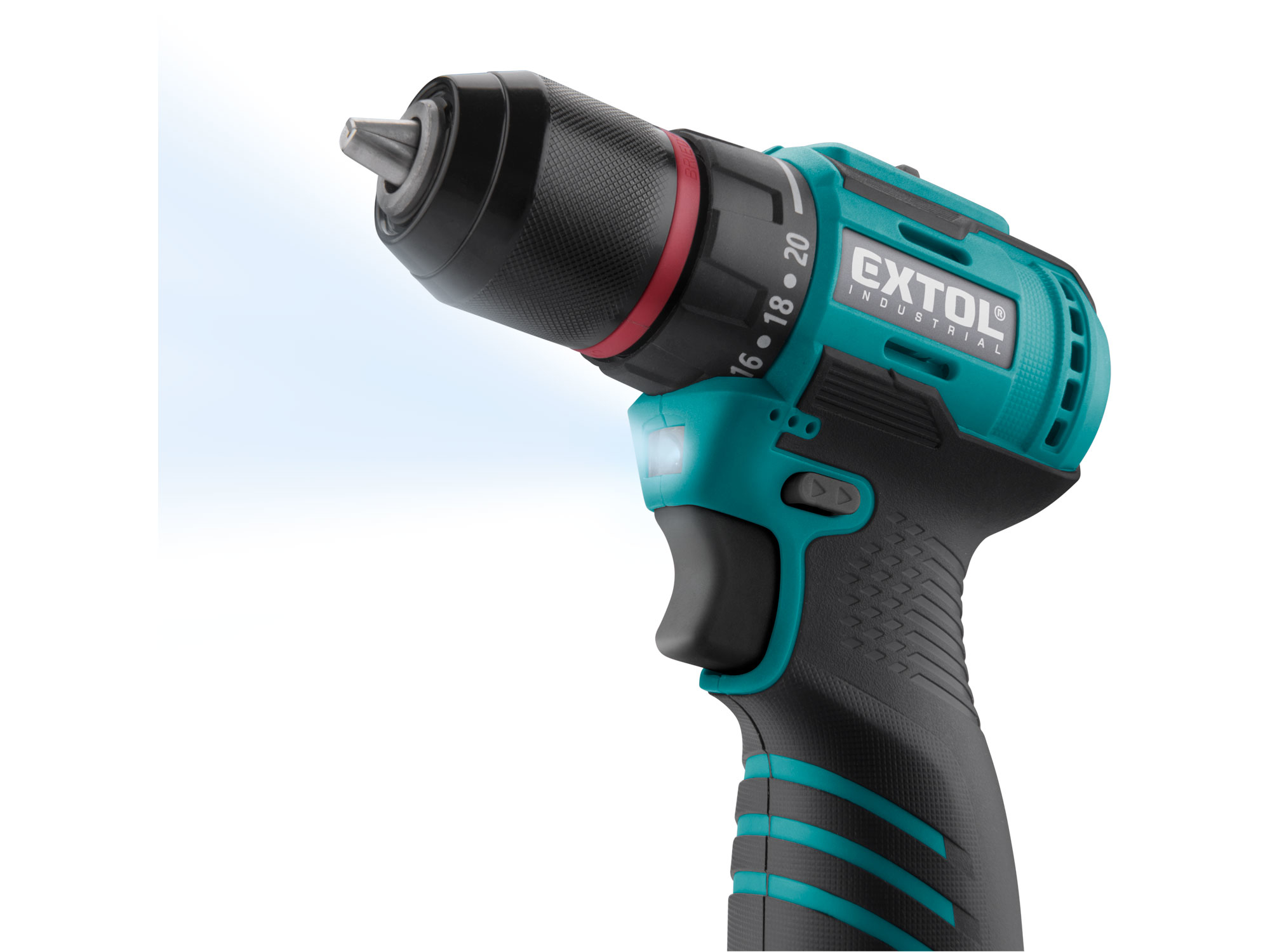 vrtací šroubovák aku, BRUSHLESS, 16V Li-ion, 2×2Ah - Obrázek 4