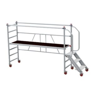 Skládací lešení se schody JUMBO 250 x 74 cm | 1.00 / 3.00 m, Skládací lešení