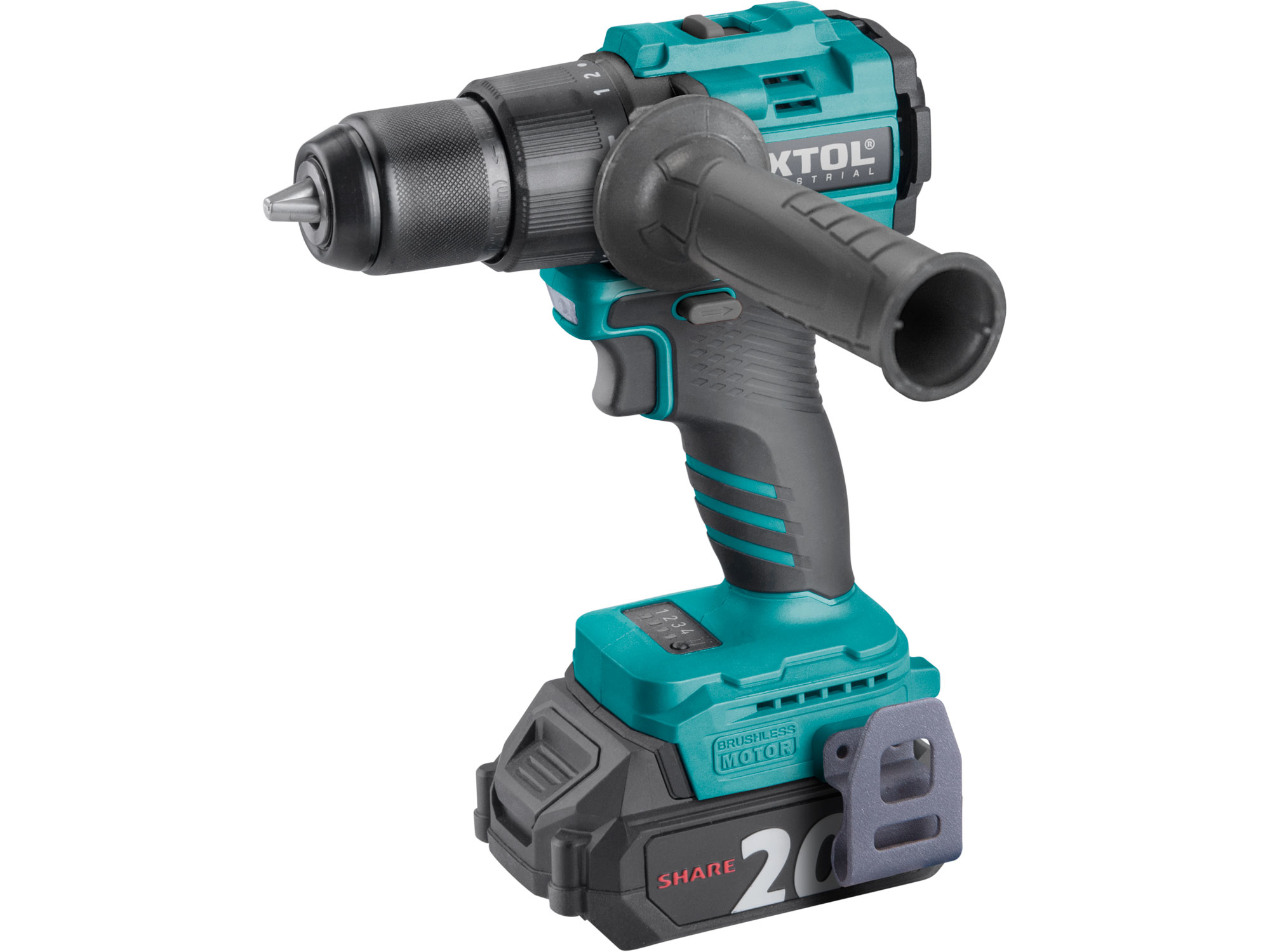 vrtací šroubovák aku s příklepem SHARE20V, 70Nm, BRUSHLESS, 2Ah