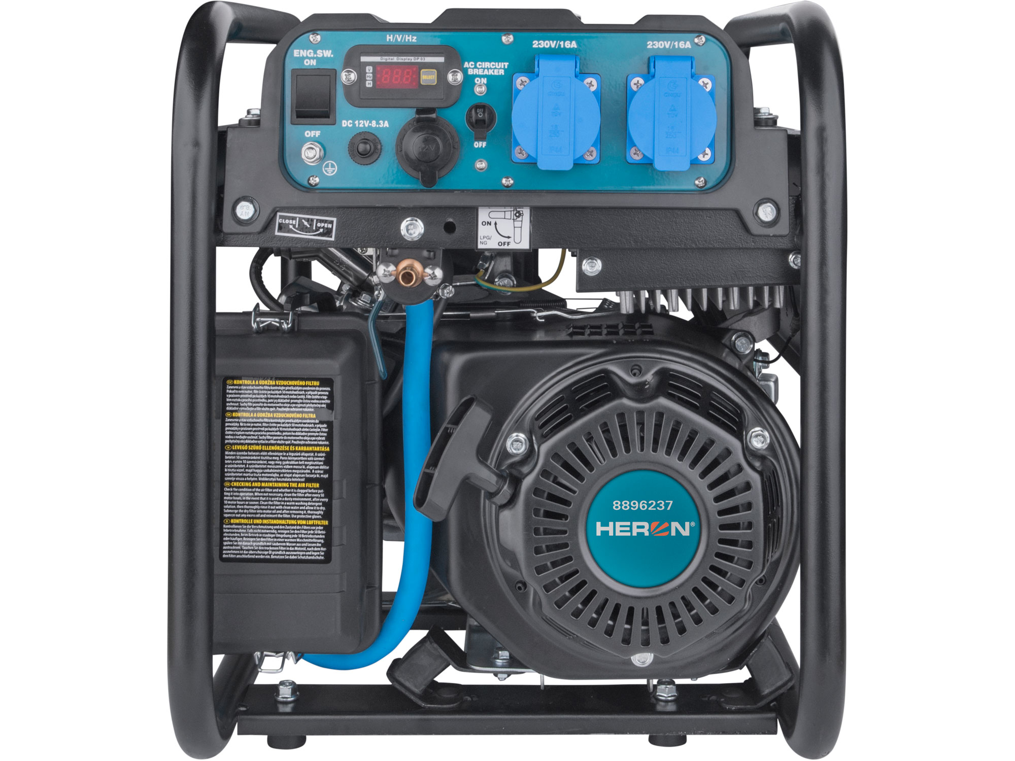 elektrocentrála digitální invertorová (benzín/LPG/NG), 7,5HP/4kW - Obrázek 2