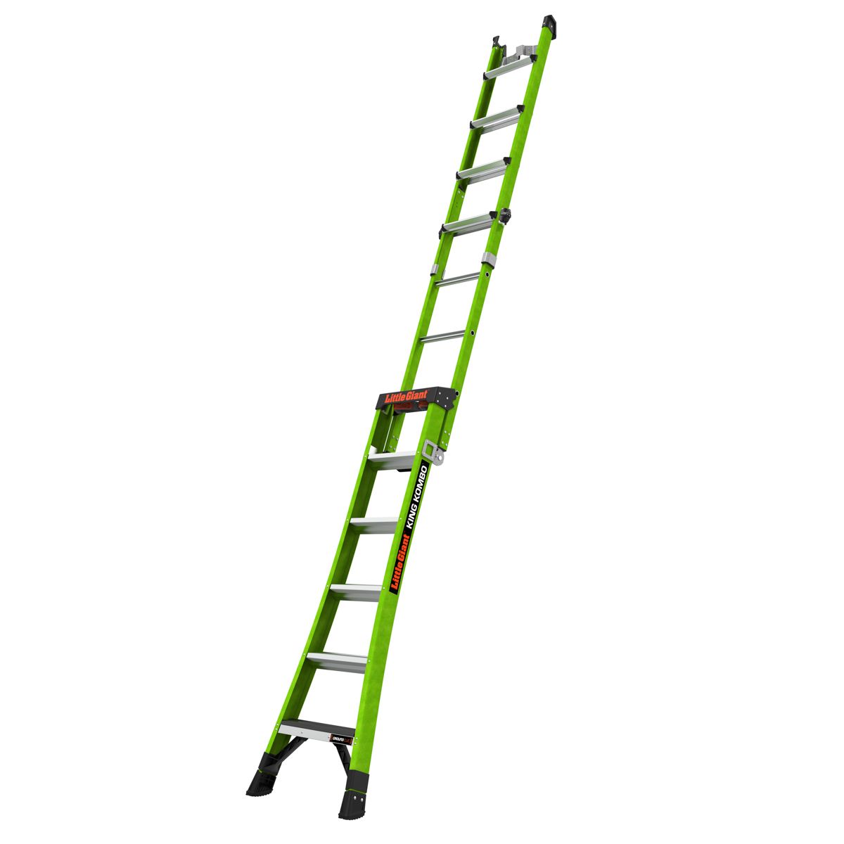 Profesionální, nevodivý, kombinovaný žebřík King Kombo XT, Délka 2.44 m – 4.85 m - Obrázek 7