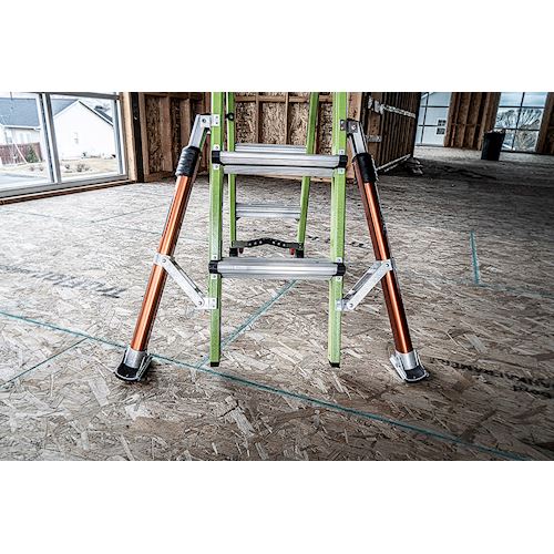 Profesionální, nevodivý, kloubový žebřík Conquest All-terrain M22 Fiberglass, Délka 335–579 cm, jako výsuvný až 645 cm - Obrázek 23
