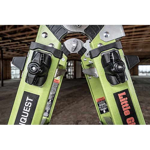 Profesionální, nevodivý, kloubový žebřík Conquest All-terrain M22 Fiberglass, Délka 335–579 cm, jako výsuvný až 645 cm - Obrázek 28