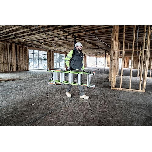 Profesionální, nevodivý, kloubový žebřík Conquest All-terrain M22 Fiberglass, Délka 335–579 cm, jako výsuvný až 645 cm - Obrázek 38