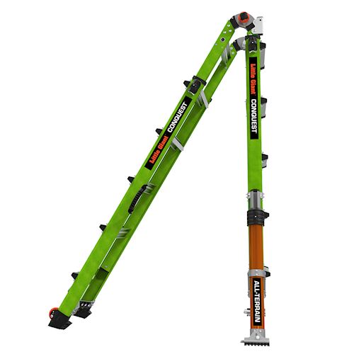Profesionální, nevodivý, kloubový žebřík Conquest All-terrain M22 Fiberglass, Délka 335–579 cm, jako výsuvný až 645 cm - Obrázek 4