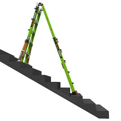 Profesionální, nevodivý, kloubový žebřík Conquest All-terrain M22 Fiberglass, Délka 335–579 cm, jako výsuvný až 645 cm - Obrázek 10