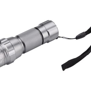 svítilna LED, celokovová, MINI, LED dioda, (30 000mcd), hliník