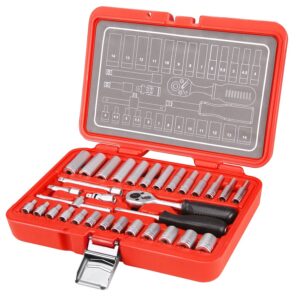 hlavice nástrčné, sada 32ks, 1/4"
