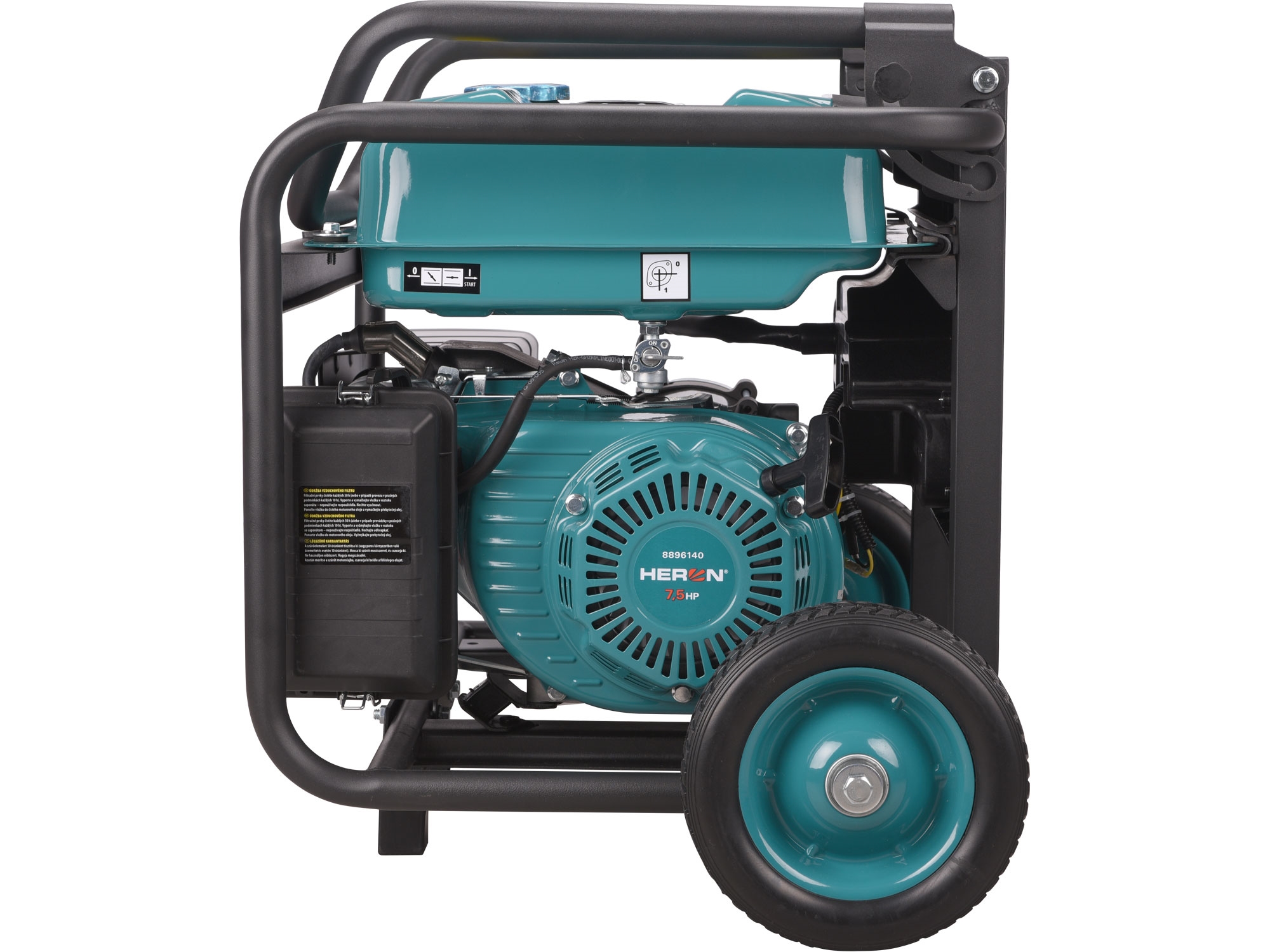 elektrocentrála benzínová, 7,4HP/3,5kW, podvozek - Obrázek 3