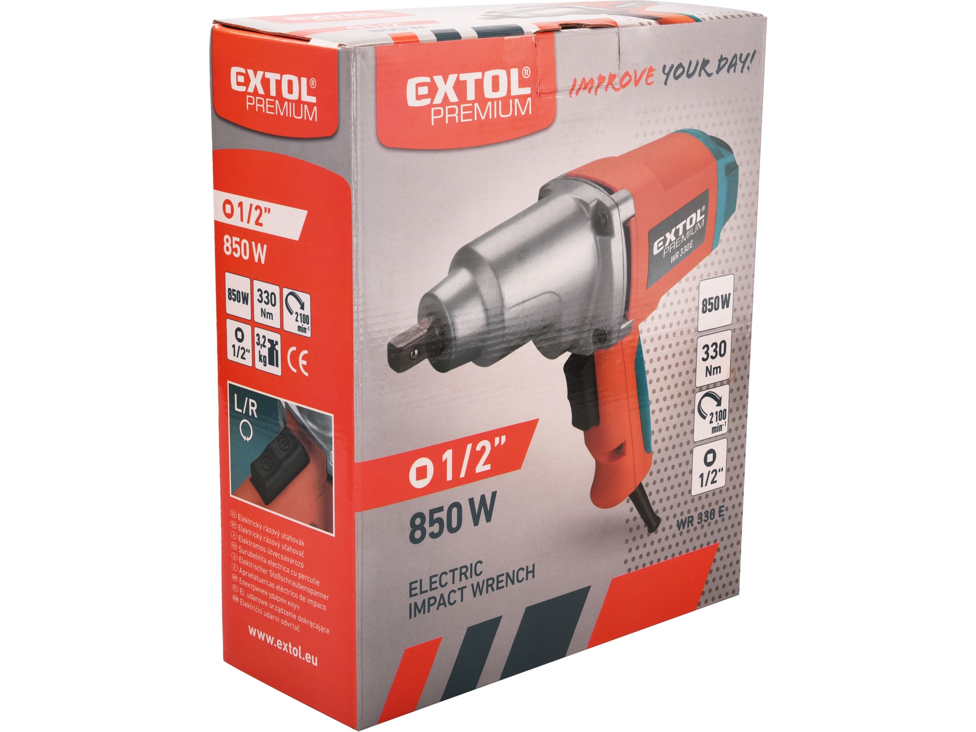utahovák rázový elektrický, 850W, 1/2", 330Nm - Obrázek 4