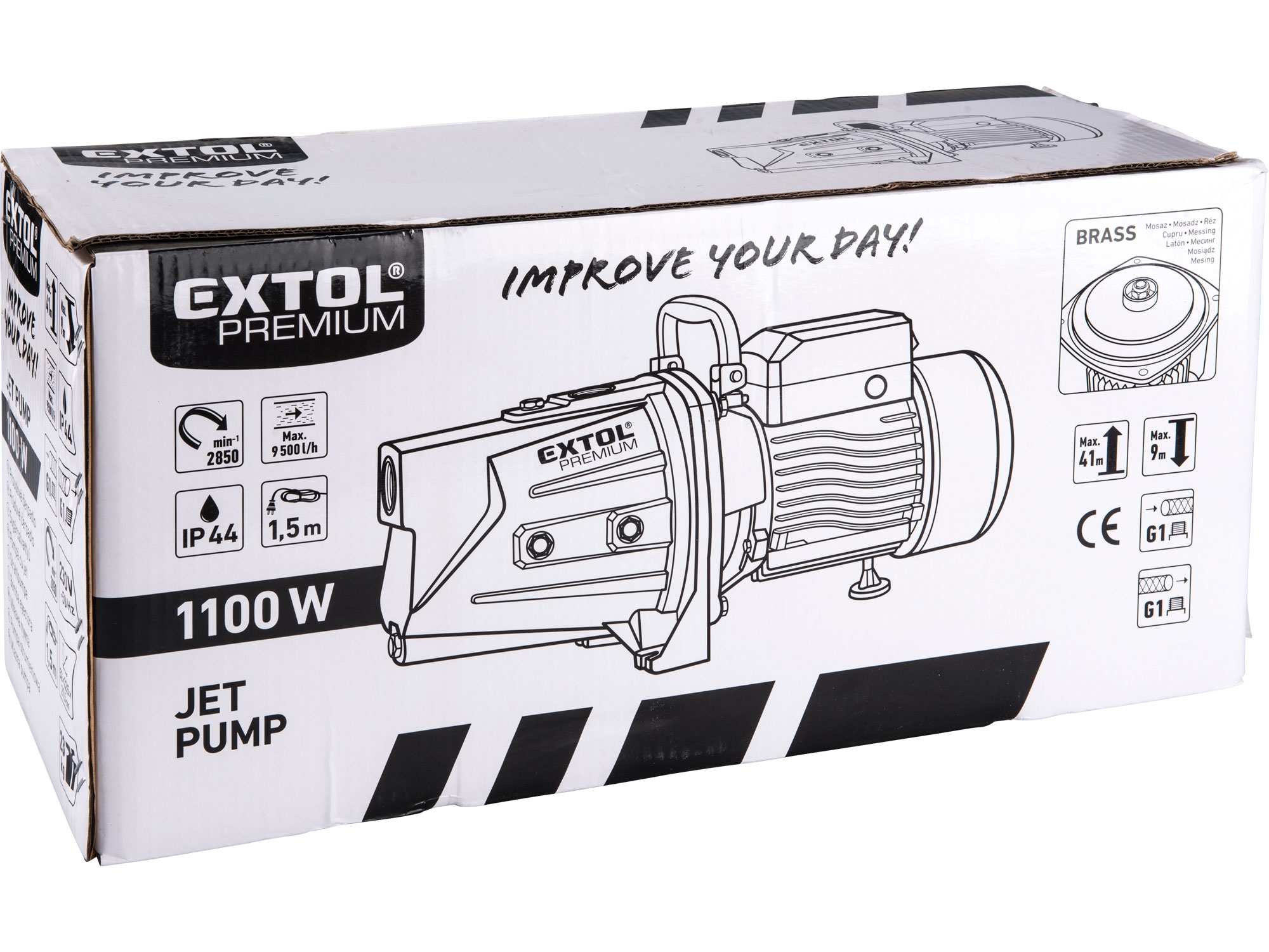 čerpadlo proudové, 1100W, 9500l/h - Obrázek 4
