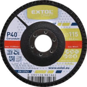 kotouč lamelový šikmý korundový, P40, O 115mm