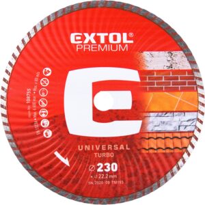 ZRUŠENO! Nahrazeno výrobkem 8803055 kotouč diamantový řezný, turbo - suché i mokré řezání, O 230x22,2x2,8mm