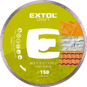 kotouč diamantový řezný celoobvodový - mokré řezání, O 150x22,2x2,3mm