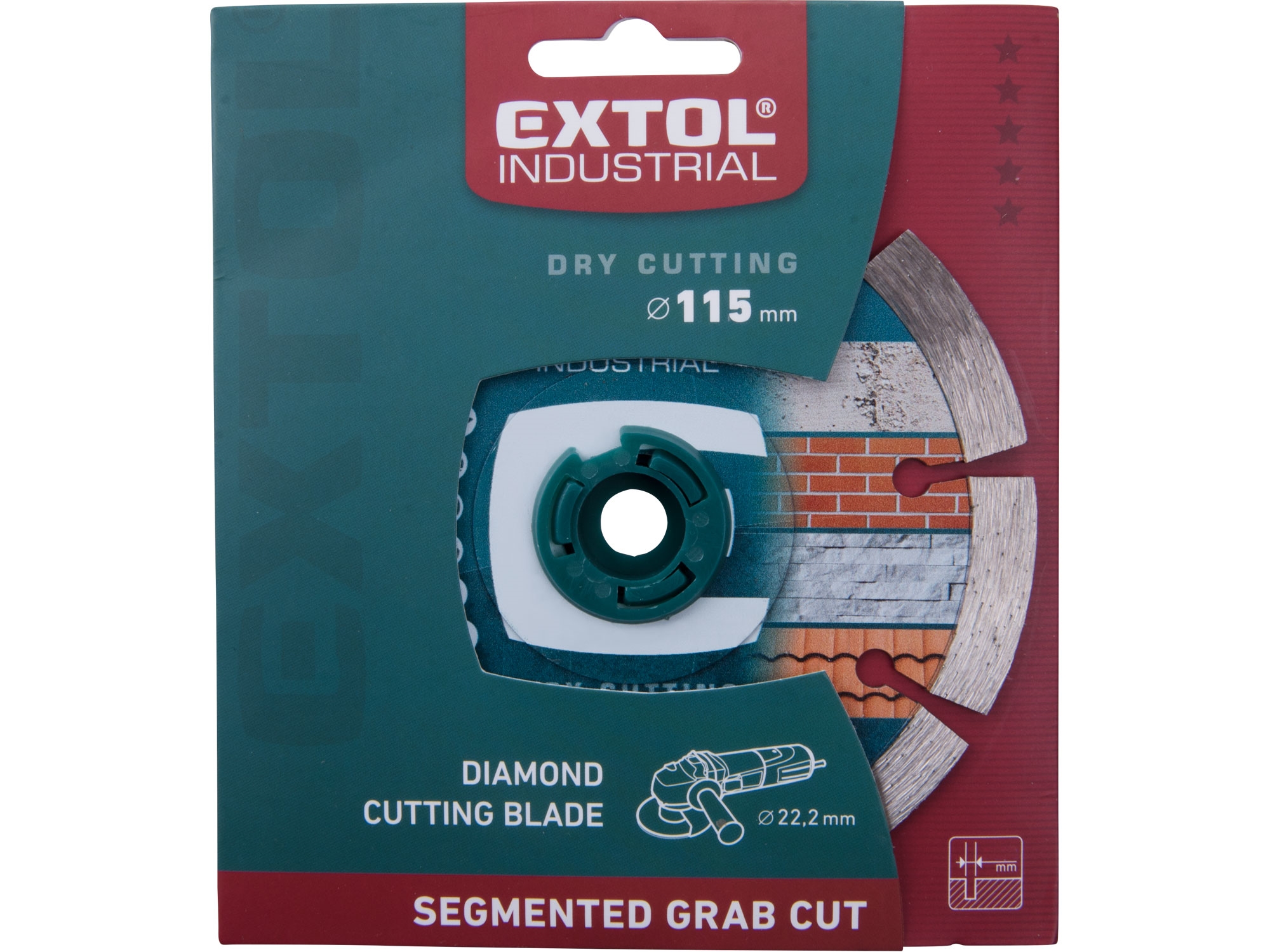 kotouč diamantový řezný segmentový Grab Cut, suché řezání, O 115x22,2x2mm - Obrázek 2