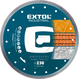 kotouč diamantový řezný, turbo Thin Cut, suché i mokré řezání, O 230x22,2x2mm