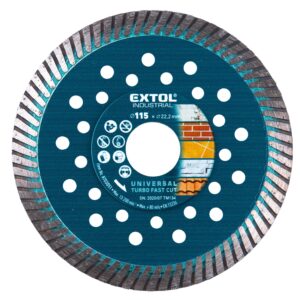 kotouč diamantový řezný, turbo Fast Cut, suché i mokré řezání, O 115x22,2x2mm